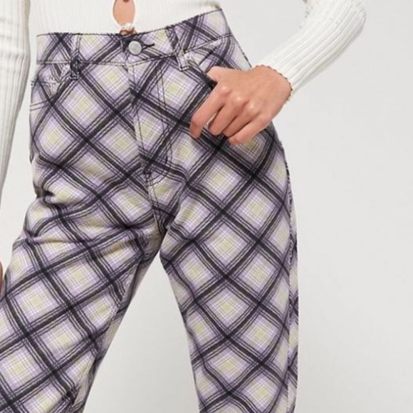 BDG checkered slim straight jeans size 27 - Picture 1 of 7